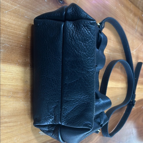 Portland Leather Black Bucker Bag Small - Picture 3 of 8